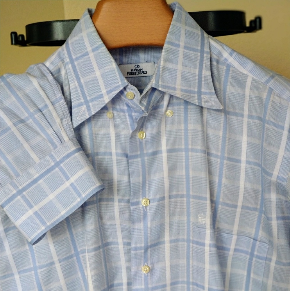 EGON FURSTENBERG Men's Checked Shirt